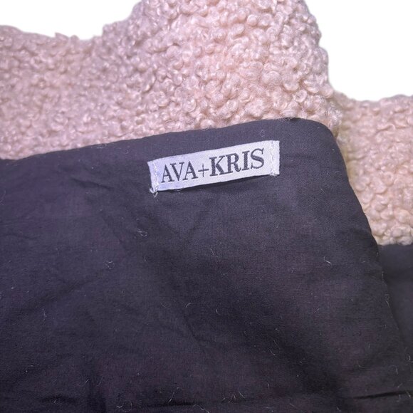 Ava + Kris Sherpa Detail Black Stone Wash Denim Jacket XS - Picture 6 of 6